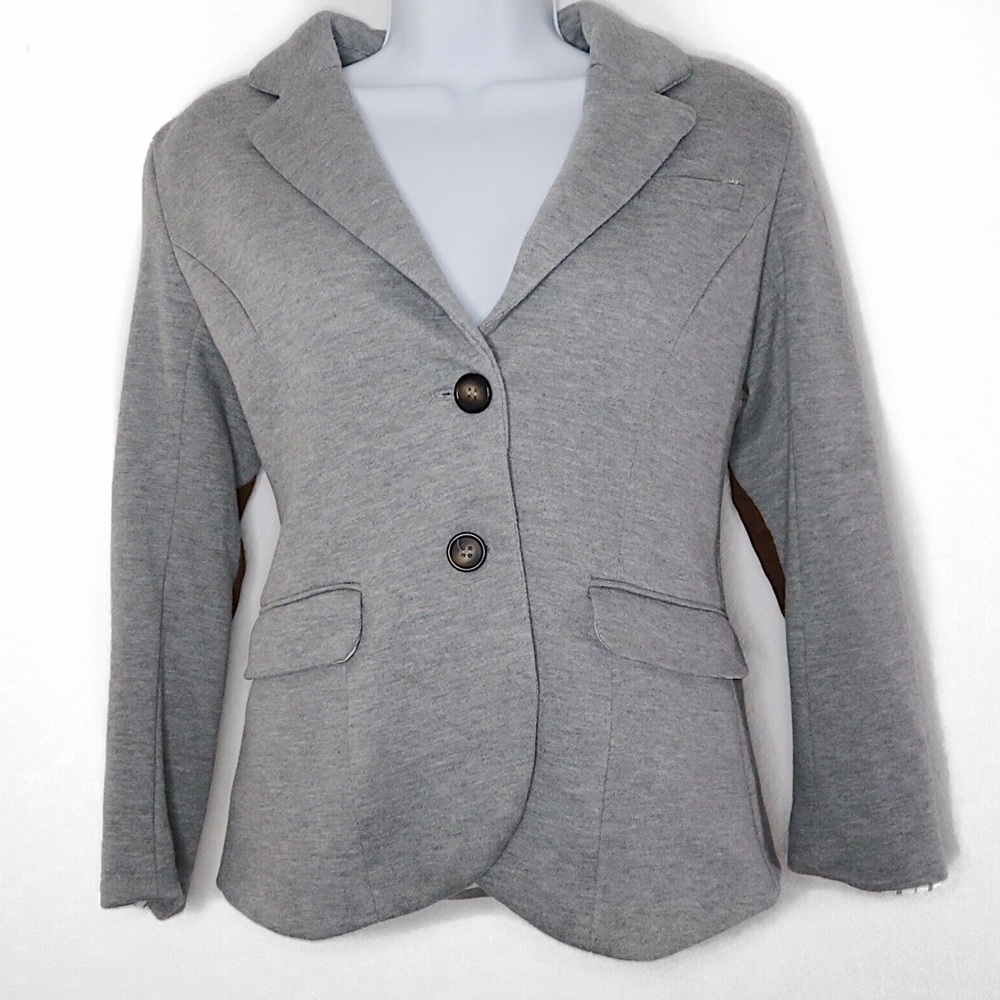 Forever 21 | Gray Elbow Padded Blazer